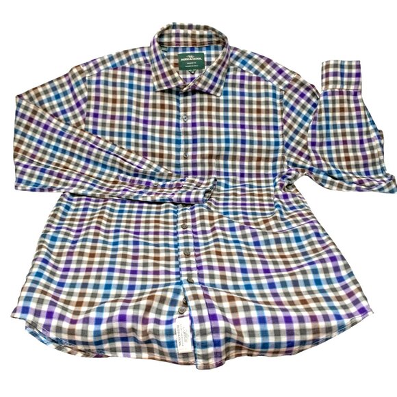 Rodd & Gunn Sports Fit  Multicolor Check Plaid Button Down Shirt - Picture 6 of 13